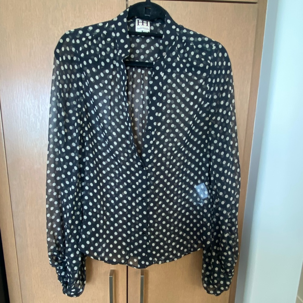 Haute Hippie Polka dot Blouse - size M